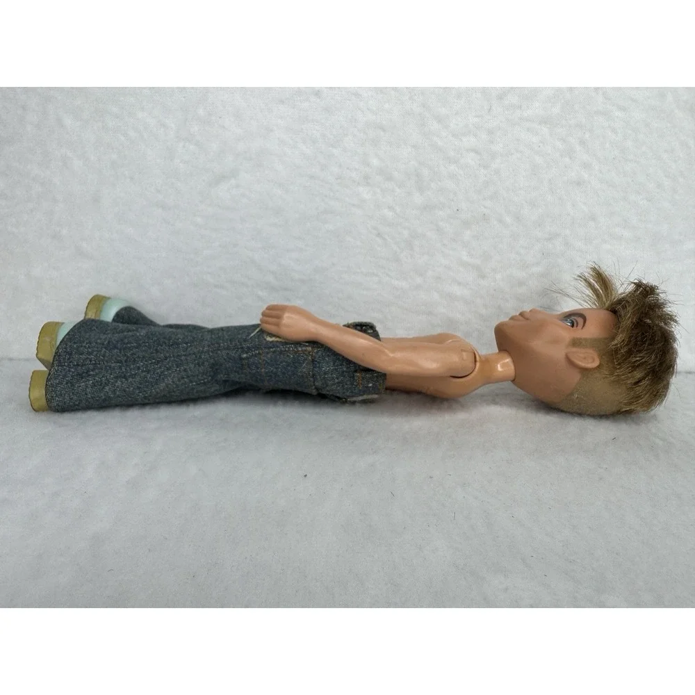 Bratz Boy Doll 2002 MGA Nude‎ w Jeans Blue Eyes Blonde Cameron Y2k
